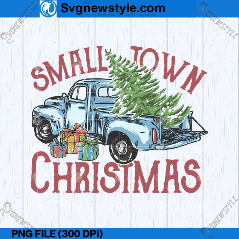 Small Town Christmas PNG Festive Small Town Illustration PNG Digital