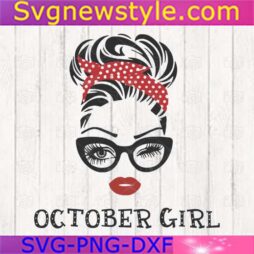 October girl svg