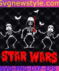 Star Wars Vader Troopers Bats And Skeletons Svg