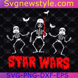 Star Wars Vader Troopers Bats And Skeletons Svg