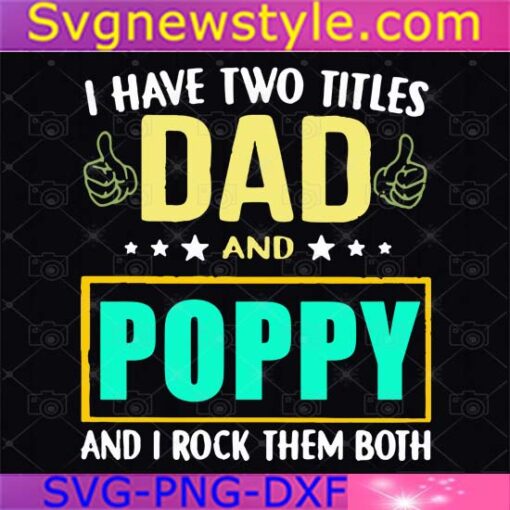 I have two titles dad Svg