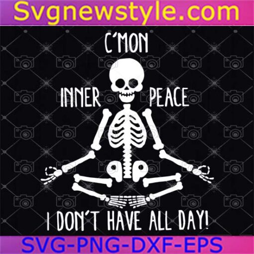 Skeleton Yoga Svg