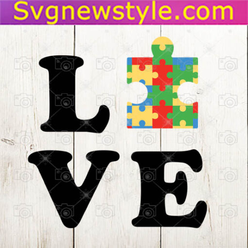 Love Autism Svg