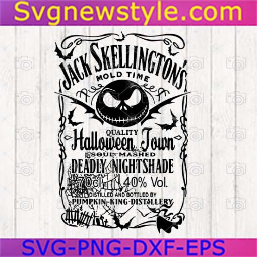 Jack Skellington Mold Time Svg