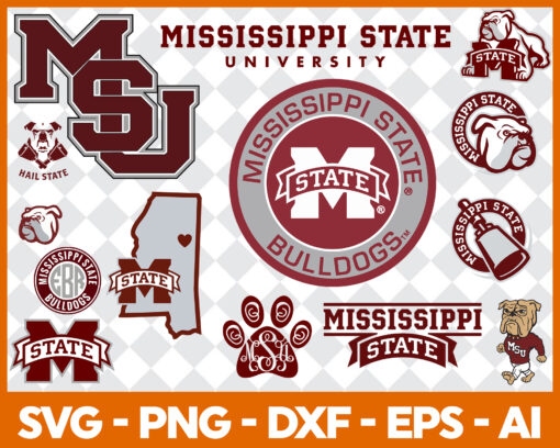 Mississippi State Svg Bundle