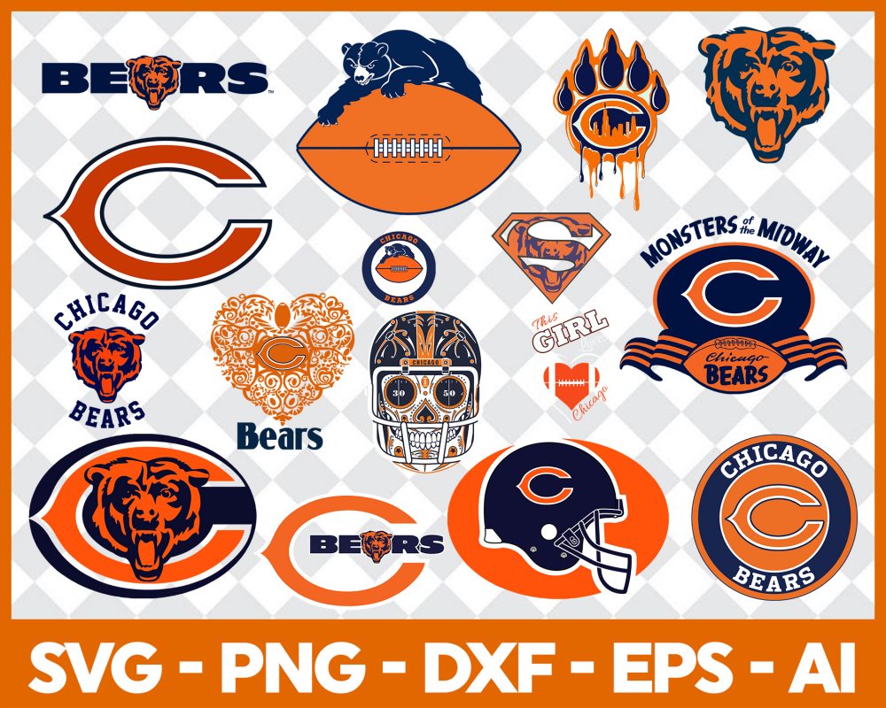 Chicago Bears Svg, NFL Chicago Bears Svg, Digital Download