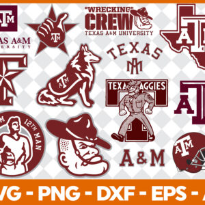 Texas A M Aggies NCAA Football Svg