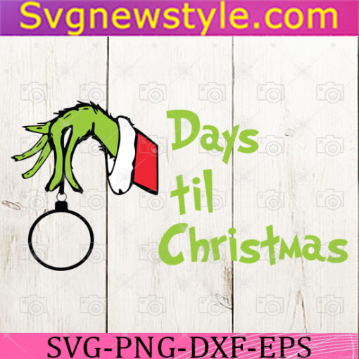 Days Til Christmas Svg