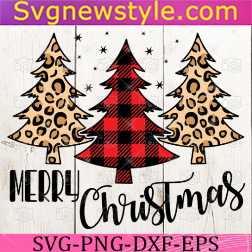 Buffalo Plaid Trees Svg