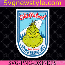 Dr Seuss Grinch Ski Patrol Rescue Unit Svg