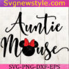 Auntie Mouse Ears Minnie Svg