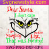 Dear Santa funny Svg