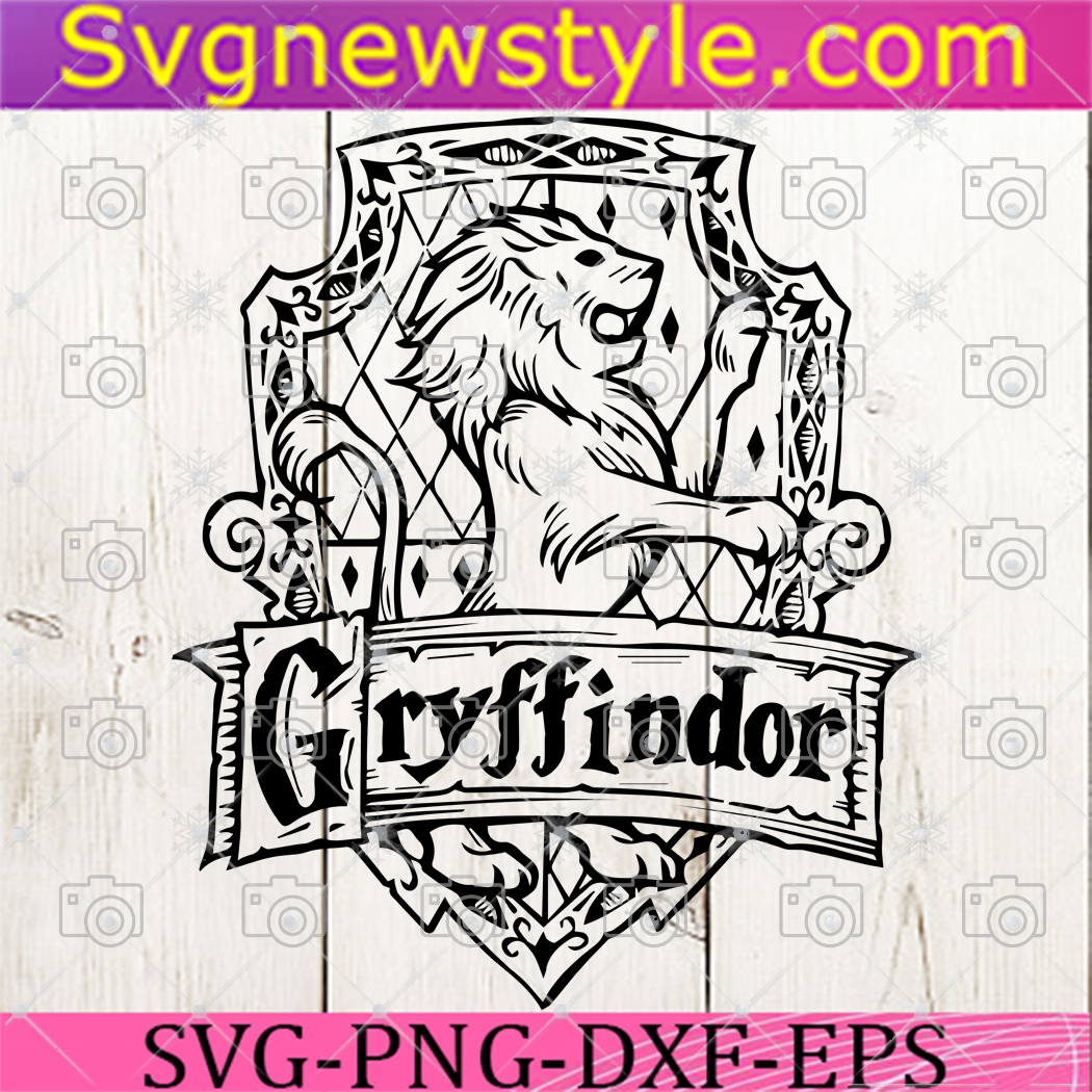 Harry potter Gryffindor SVG, PNG, EPS, DXF Instant digital downloads
