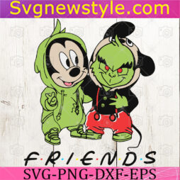 Baby Grinch And Mickey Mouse Svg
