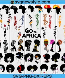 Afro Woman SVG, Afro Girl Svg, Afro Svg, Afro Lady Svg