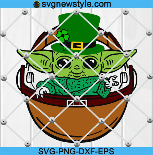 Baby Yoda Leprechaun Svg