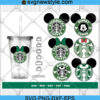 Disney Mickey and Minnie Starbucks Bundle Svg