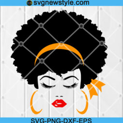 Afro woman SVG file