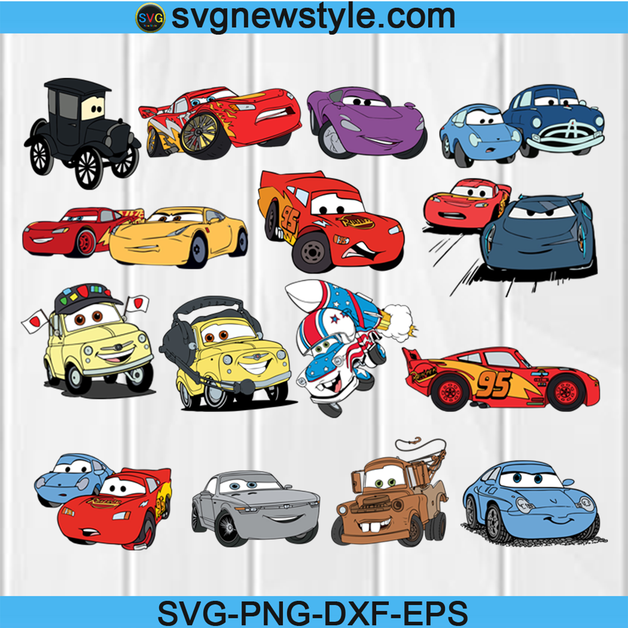 Download Cars Svg Bundle Cars Bundle Svg Disney Svg Cars Cricut Cars Silhouette Flash Mcqueen Svg Disney Svg Cars 2 Cut File Layered Dxf Svg New Style