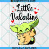 Little Valentine Baby Yoda svg