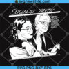 Bernie Sanders And Alexandria Ocasio Svg