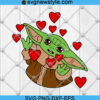 Valentine Baby Yoda Svg