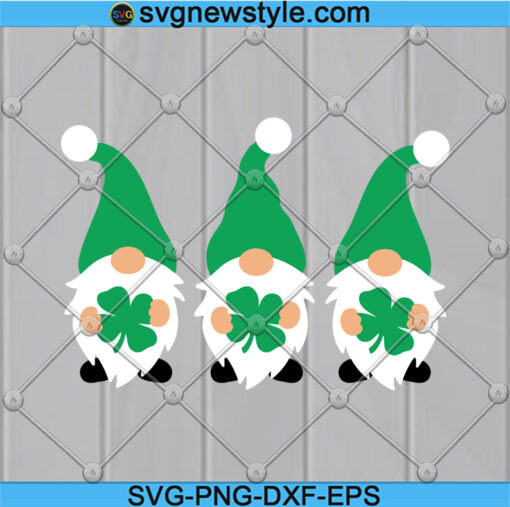 St Patricks Day Gnomes Svg