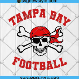 Tampa Bay Football Skull Pirate Svg