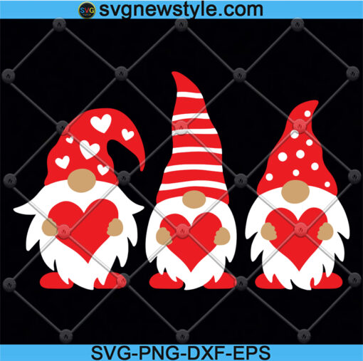 Valentines Day Gnome SVG