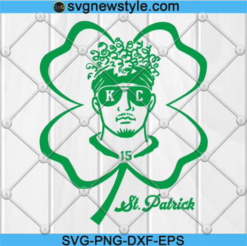 St Patrick Mahomes SVG