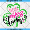 Little miss lucky svg