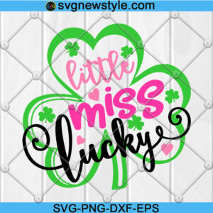 Little miss lucky svg