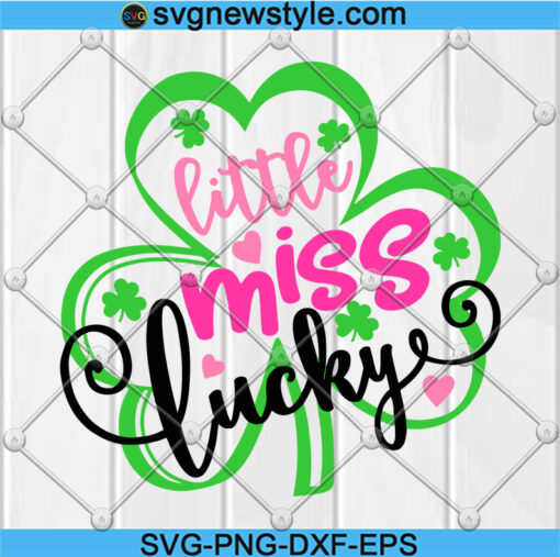 Little miss lucky svg