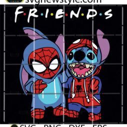 Stitch spider friends Svg