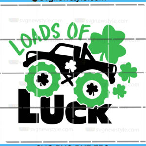 St Patricks Day Monster Truck Svg