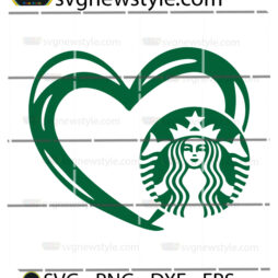 Starbucks logo with love symbol Svg
