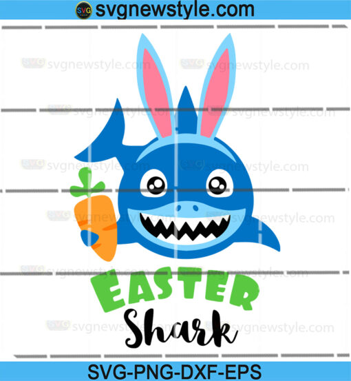 Easter Shark Svg