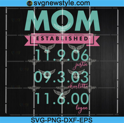 Personalized Mothers Day SVG