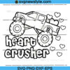 Heart Crusher Valentines SVG
