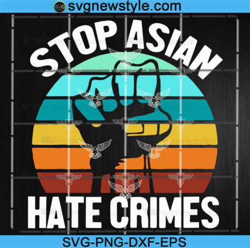 Stop Asian Hate Crimes Svg