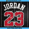 Chicago Jordan 23 SVG