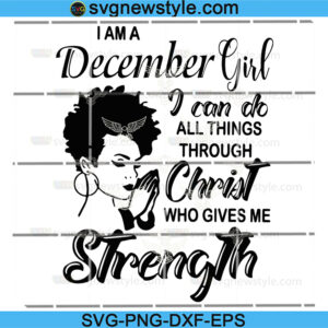 December Girl SVG