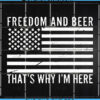 Freedom and Beers Flag SVG