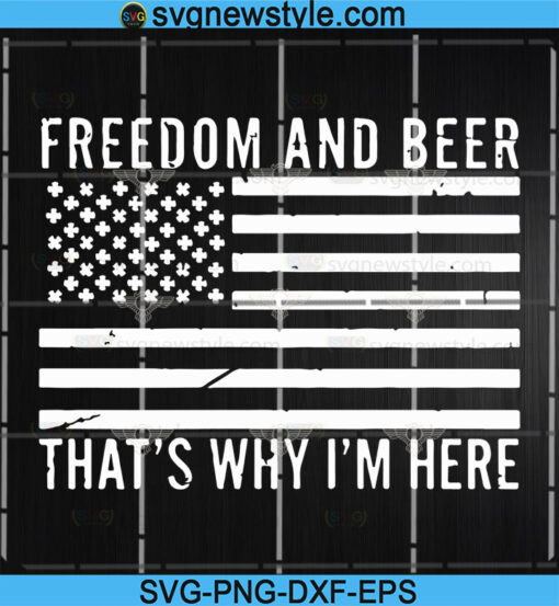 Freedom and Beers Flag SVG