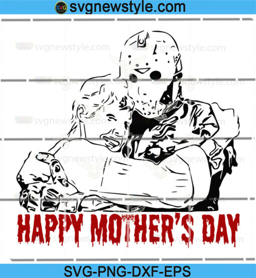 Happy Mothers Day Jason Horror SVG