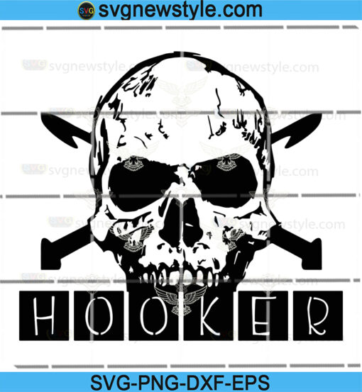 Hooker Skull SVG