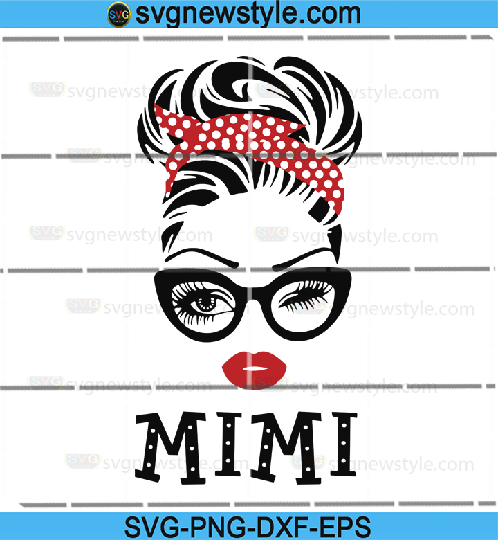 Download Mimi Svg Grandma Birthday Svg Grandma Gift Design Mimi Face Glasses Svg Png Granny Christmas Png Cricut Silhouette Digital Download Svg New Style