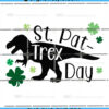 Dinosaur St. Patrick's Day SVG