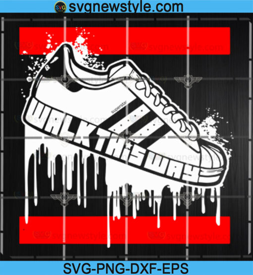 Walk This Way Drip SVG