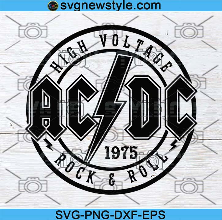 Download Ac Dc High Voltage Svg Rock Band Rock And Roll Blue Rock Svg Hard Rock Group Malcolm And Angus Heavy Metal Svg Cricut Design Svg New Style